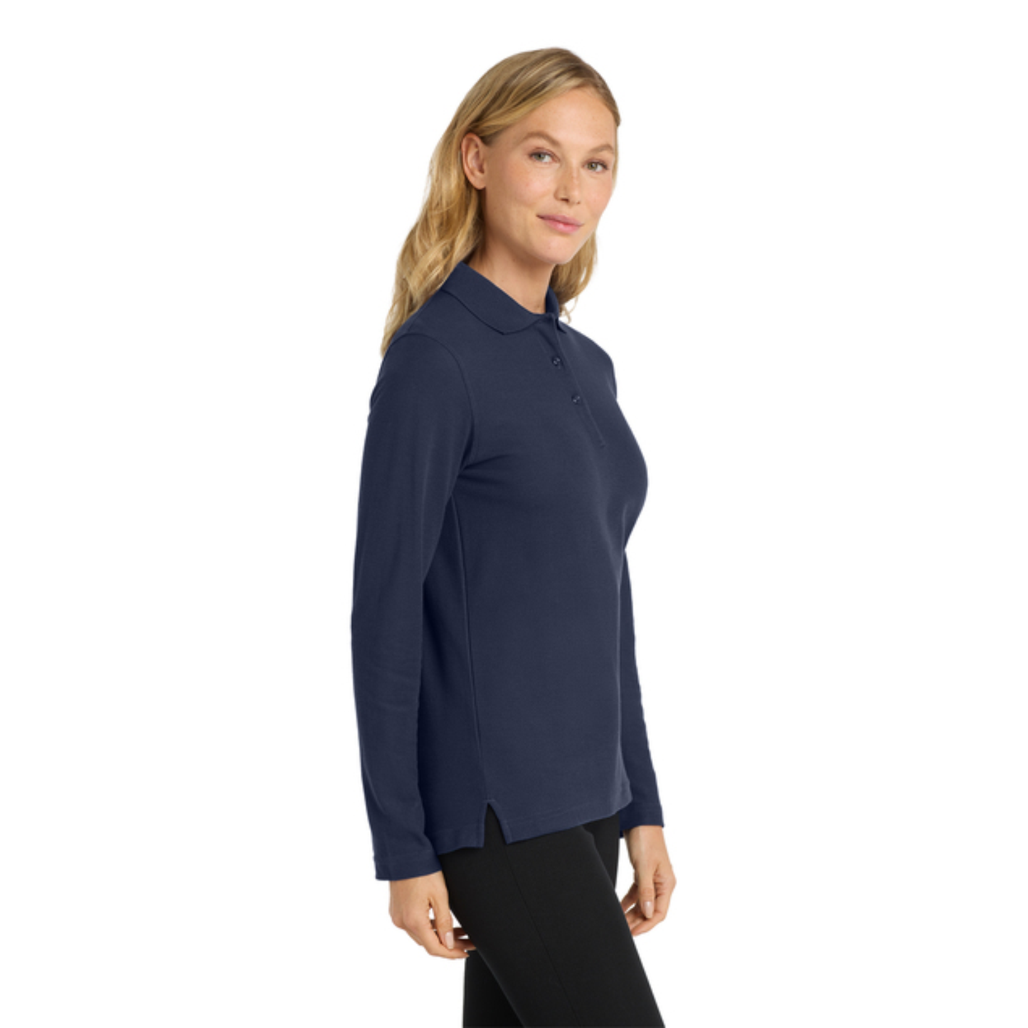 Port Authority® Women's Silk Touch™ Long Sleeve Polo