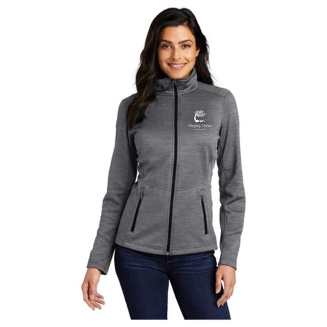 Port Authority® Ladies Digi Stripe Fleece Jacket