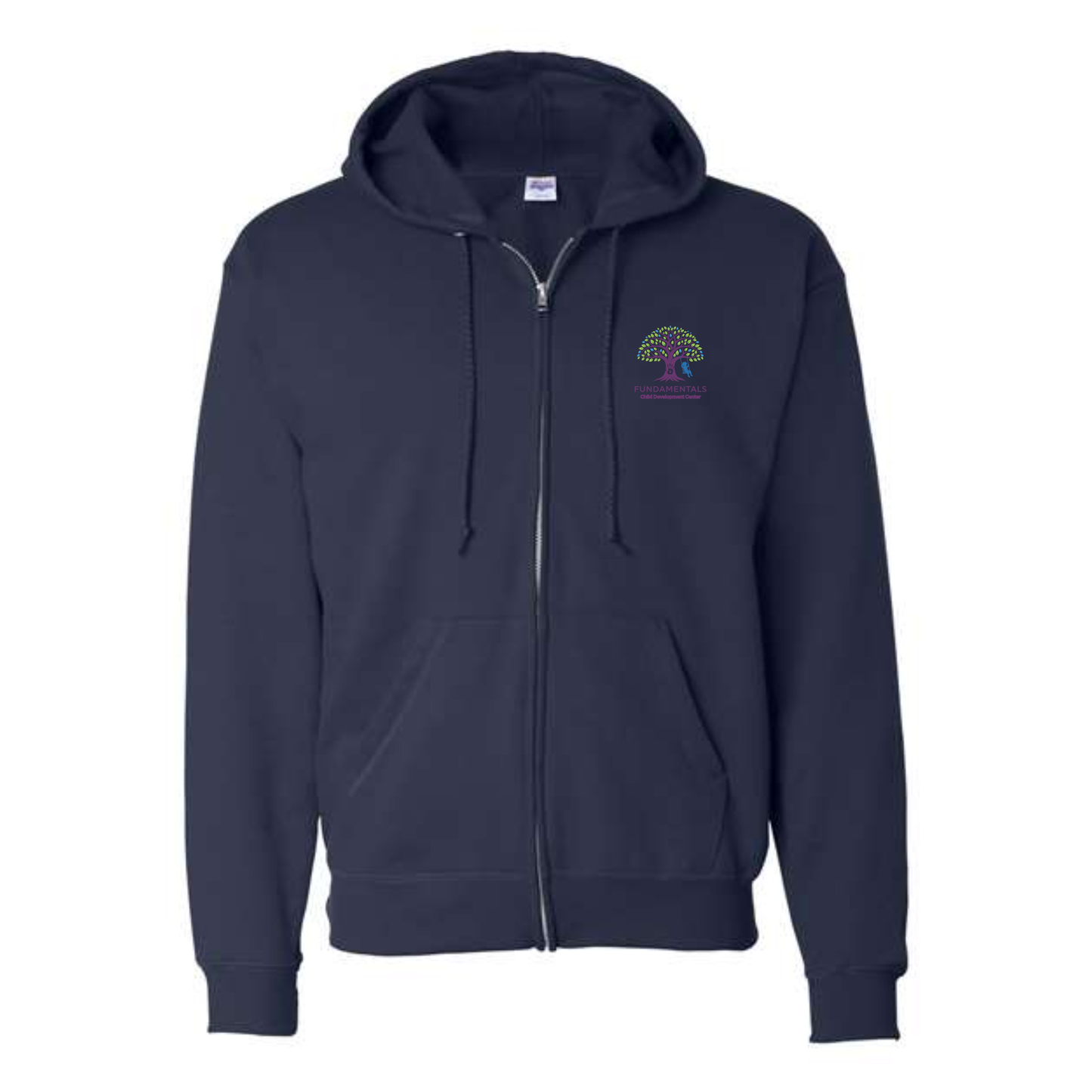 Unisex EcoSmart® Full-Zip Hooded Sweatshirt