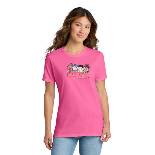 Port & Co™ Women's Core Cotton Tee - Full Front Logo