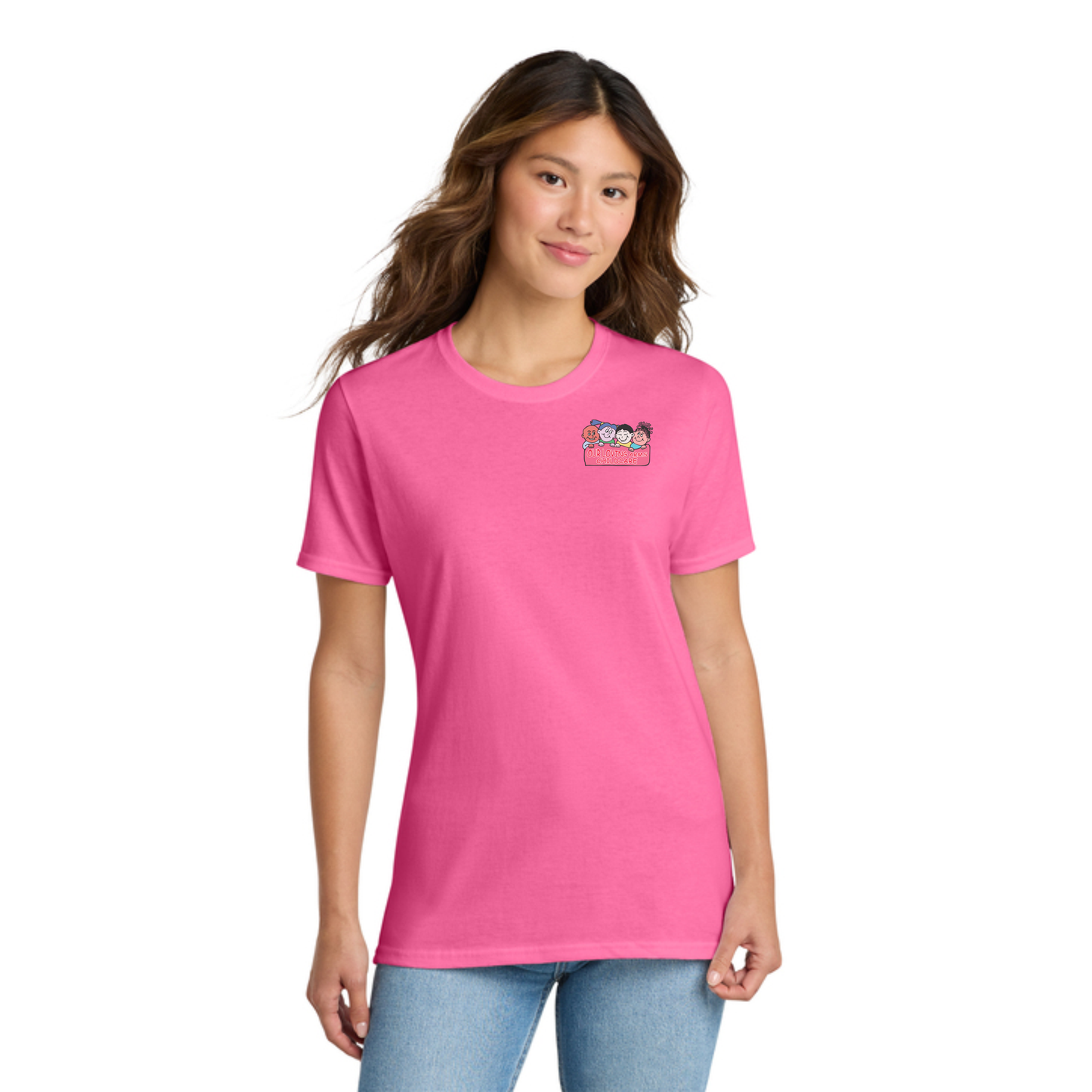 Port & Co™ Women's Core Cotton Tee - Small Front Logo