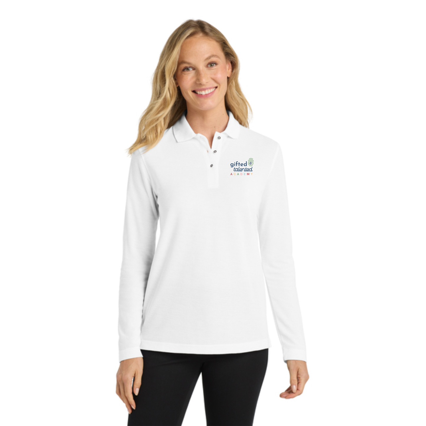 Port Authority® Women's Silk Touch™ Long Sleeve Polo